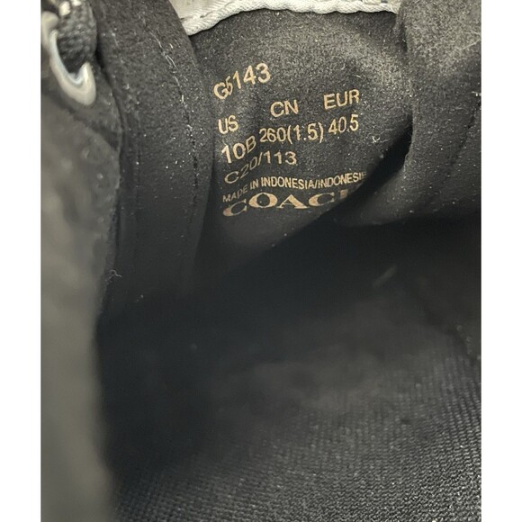 Coach Citysole  Runner Women’s Size 10 B Black White Sneakers Shoes Lace Up - Picture 11 of 12